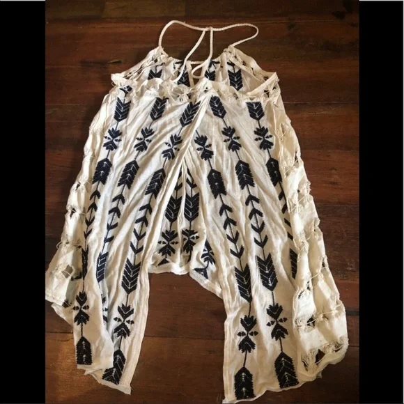 Free People Black and White Tank Top - Picture 4 of 8